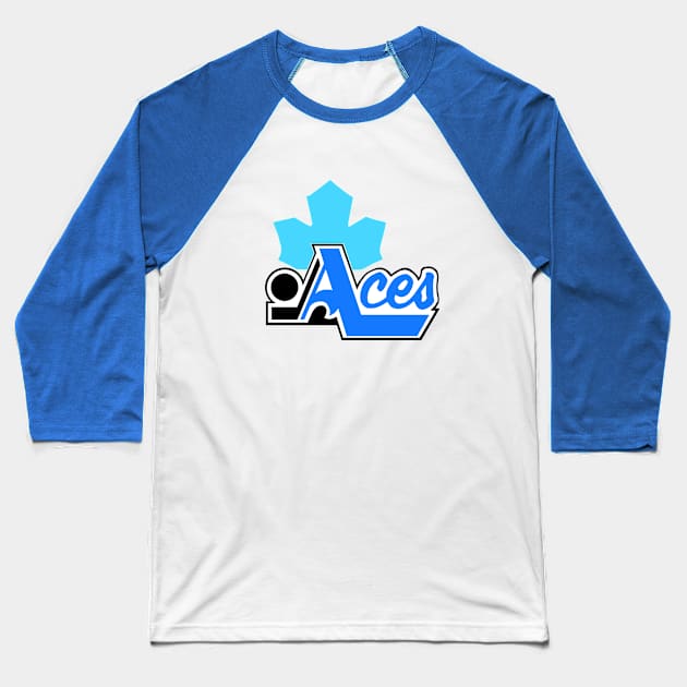 Defunct Hampton Aces Hockey 1981 Baseball T-Shirt by LocalZonly